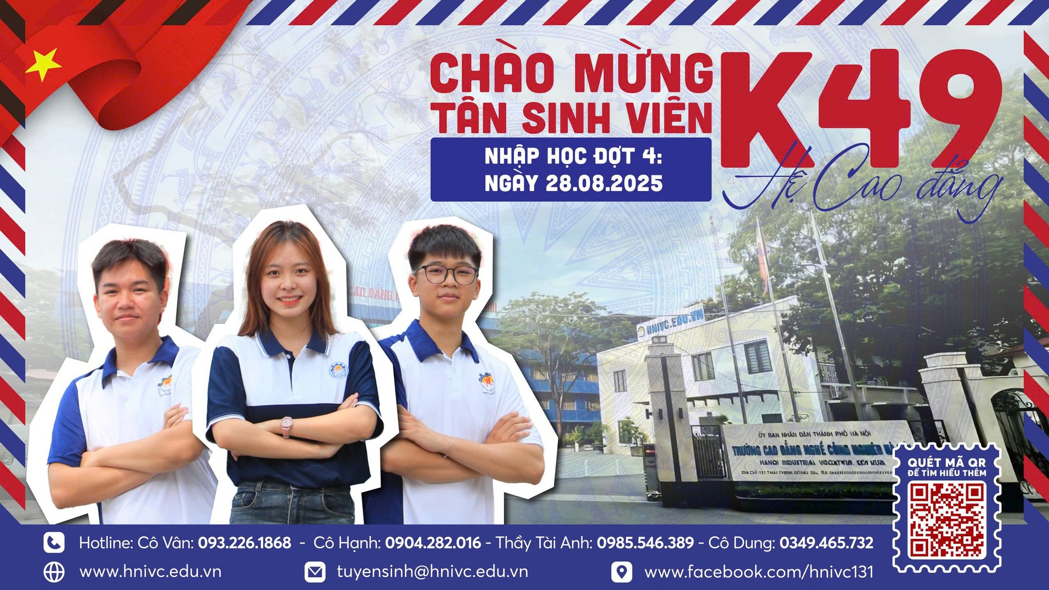 HNIVC đã gần chạm mốc 2.000 sinh viên nhập học ngày 28/8!!!